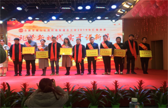 大名實業集團榮獲2019年度合肥蜀山區荷葉地街道總工會先進單位
